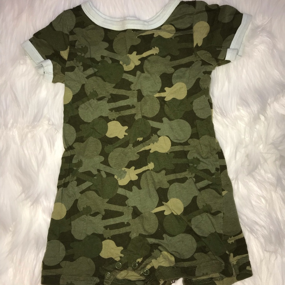 Carter’s Boys 24 months onesie guitar army green